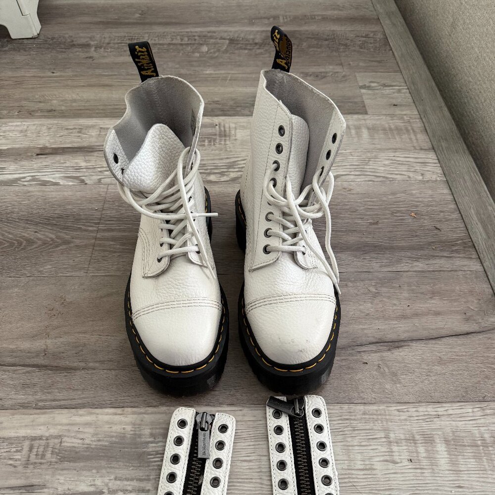Dr. Martens White Combat Boots